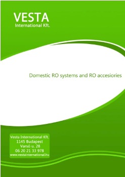 Domestic RO systems and RO accessories